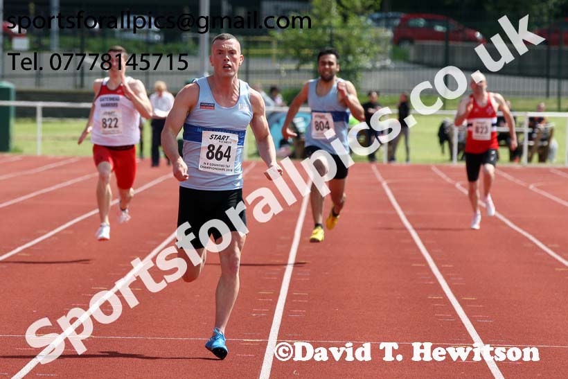 Senior mens 200 metres, North Eastern Track and Fields Champs., Middlesbrough. Photo: David T. Hewitson/Sports for All Pics